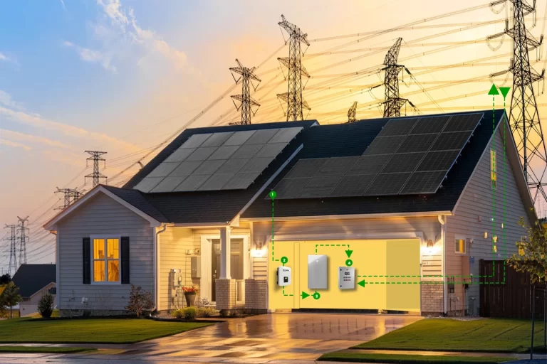 solar battery storage system working