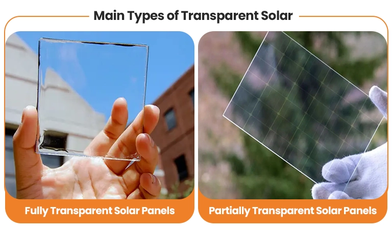 main types of transparent solar